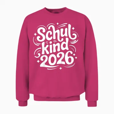 Schulkind 2026, Einschulung Grundschule 2026 Unisex Sweatshirt - Heliconia