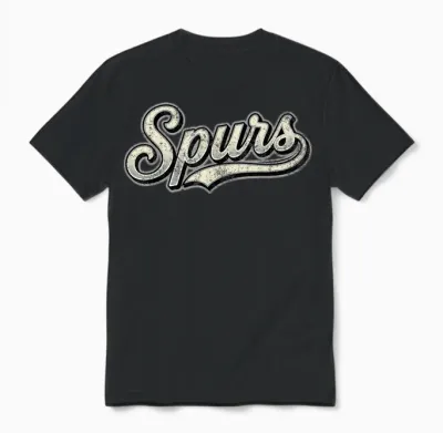Spurs Vintage Design Men Women Unisex T-Shirt - Black