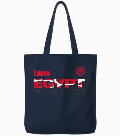 Fifa World Cup26 Qualifier Egypt Tote Bags - Navy