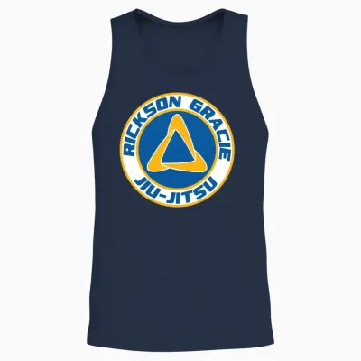 Rickson Gracie Jiu-Jitsu Unisex Tank Top - Navy