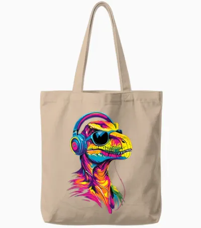Raptor Velociraptor Dinosaur I Love Dinos Raptors Tote Bags - Natural