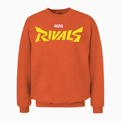 Marvel Rivals Official Video Game Logo Front & Back Unisex Sweatshirt - Orange