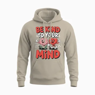 Kids in October We Wear Red Ribbon Week Awareness Cute Unisex Hoodie - Sand