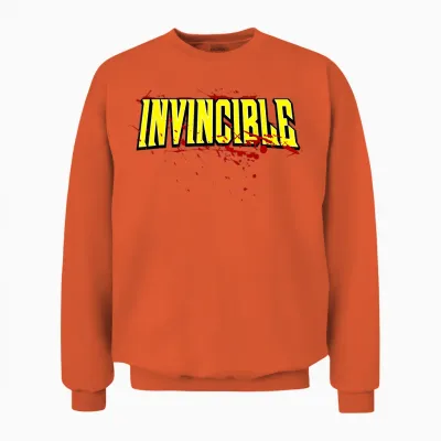 Invincible Bloody Logo Unisex Sweatshirt - Orange