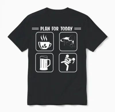 Plan for Today Funny Welder Unisex T-Shirt - Black