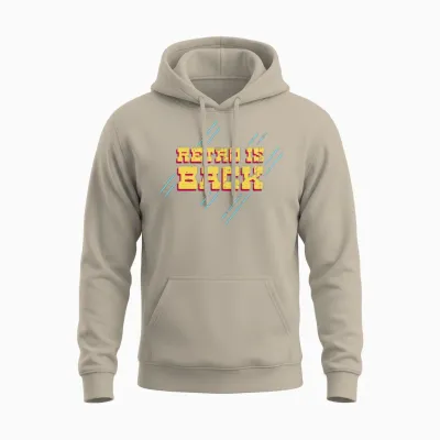 Nostalgia Retro Is Back Unisex Hoodie - Sand