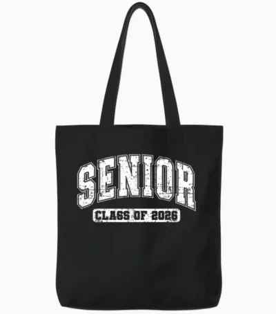 Senior 2026 Class of 2026 Seniors Graduation 2026 Senior 26 Tote Bags - Black