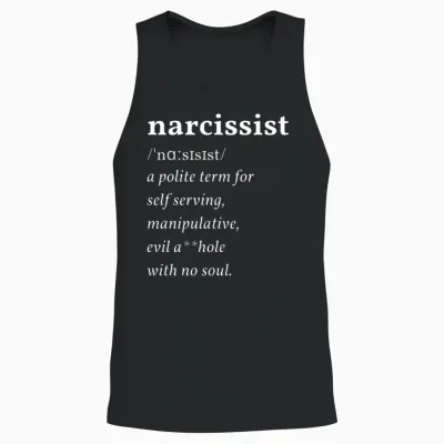 Narcissist Definition Unisex Tank Top - Black