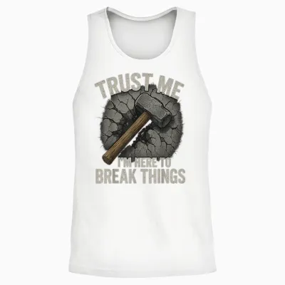 Demo Team Worker Demolition Construction Worker Mass Unisex Tank Top - White