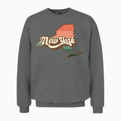 New York Retro Unisex Sweatshirt - Graphite Heather