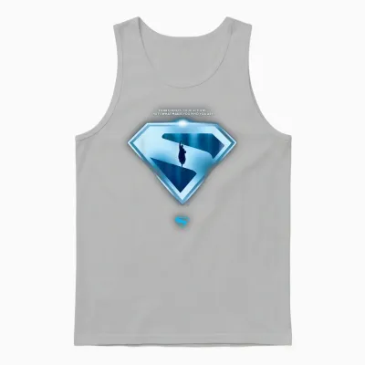Superman (2025) Your Choices Shield T-Shirt, Black, S Unisex Tank Top - Ash
