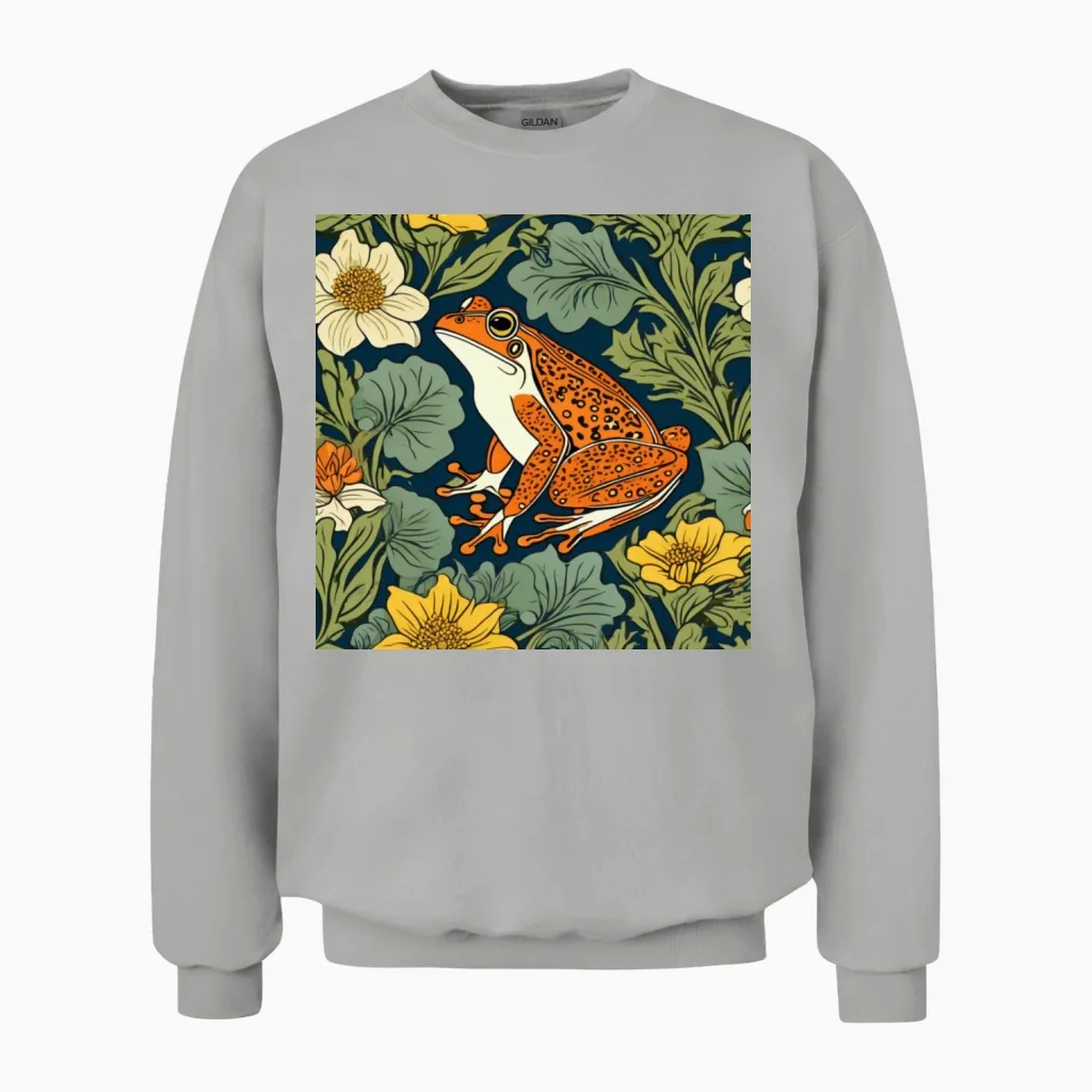 Frog William Morris Reptiles & Exotics Gift Unisex Sweatshirt in Ash