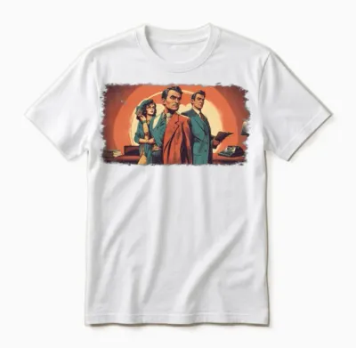 70's Retro Detectives Unisex T-Shirt - White