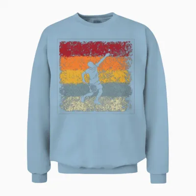 Tennis Retro Unisex Sweatshirt - Light Blue
