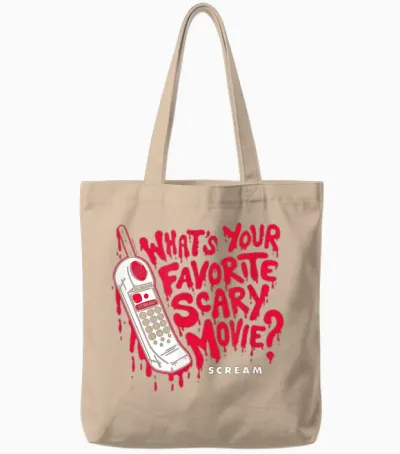 Scream - Favorite Scary Movie Tote Bags - Natural