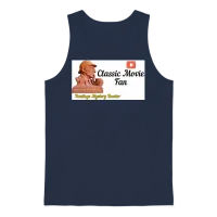 Classic Movie Fan Sherlock Holmes -Mystery Theater Unisex Tank Top - Navy – 1