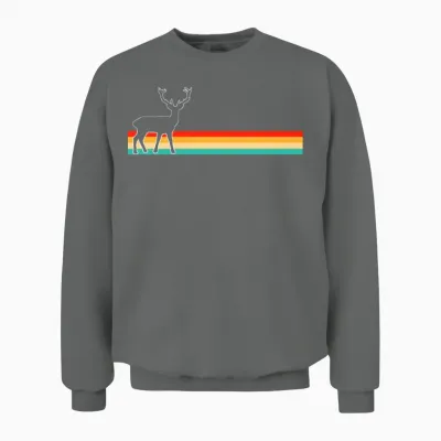 Deer Retro Unisex Sweatshirt - Graphite Heather