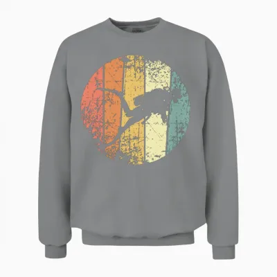 Diver Retro Scuba Diving Unisex Sweatshirt - Sport Grey