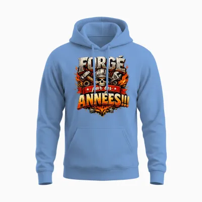 Cadeau Anniversaire Homme Original Forgé Par Les Années Unisex Hoodie - Carolina Blue