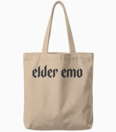Elder Emo. Für Alte Fans Von Emo-Musik. Gothic-Alternativszene Tote Bags - Natural