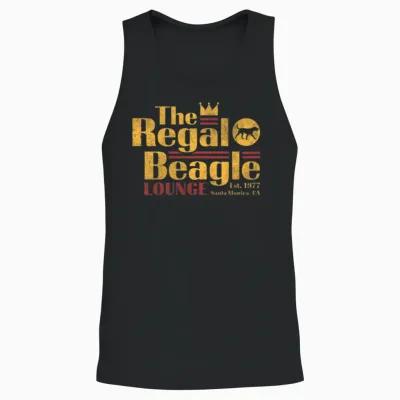 The Regal Beagle Unisex Tank Top - Black