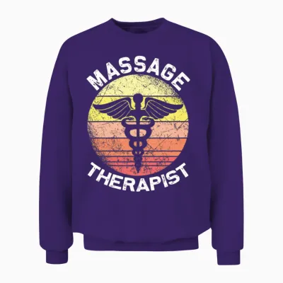 Vintage Massage Therapy Massage Therapist Unisex Sweatshirt - Purple