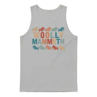 Retro Mammoth Lover Unisex Tank Top - Ash – 1