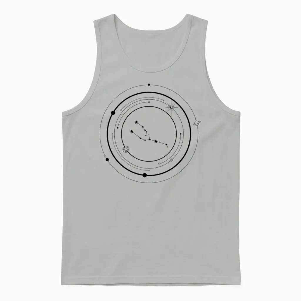 Night Spark Emblem Unisex Tank Top in Ash