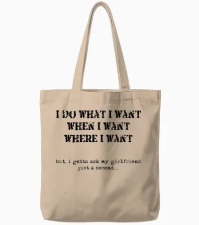 Funny Tote Bags - Natural