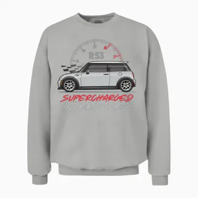 Superchargerd Pure Silver Unisex Sweatshirt - Ash
