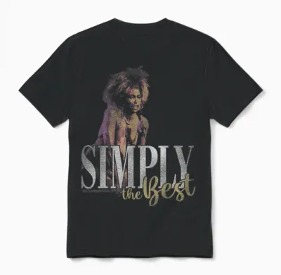 Tina Turner Simply the Best Unisex T-Shirt - Black