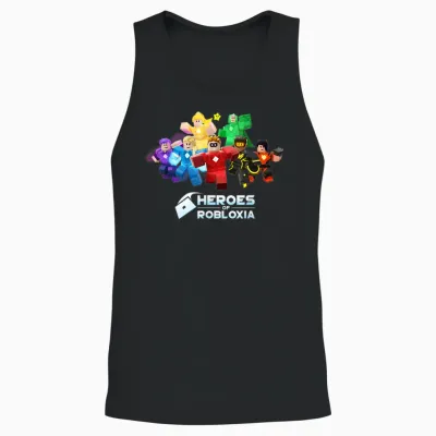Heroes of Robloxia Unisex Tank Top - Black