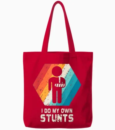 Broken Arm Shirt Hand Wrist Elbow Injury Get Well Soon Gift Tote Bags - Red