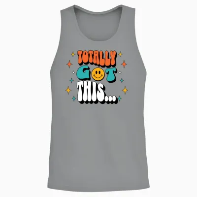 Retro Totally Got This... Unisex Tank Top - Sport Grey