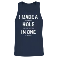 Funny Golf Shirts for Men Women Hole in One Golf Unisex Tank Top - Navy – 2