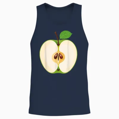 Green Apple Costume for Adult, Men, Women, Children Unisex Tank Top - Navy