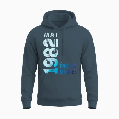 édition Limitée Mai 1982 Cadeau D'anniversaire 1982 Unisex Hoodie - Dark Heather