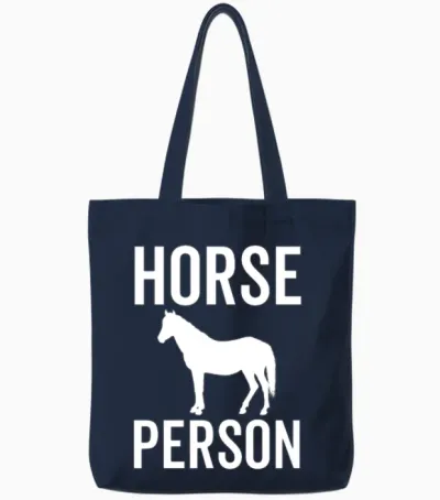 Horse Person Tote Bags - Navy