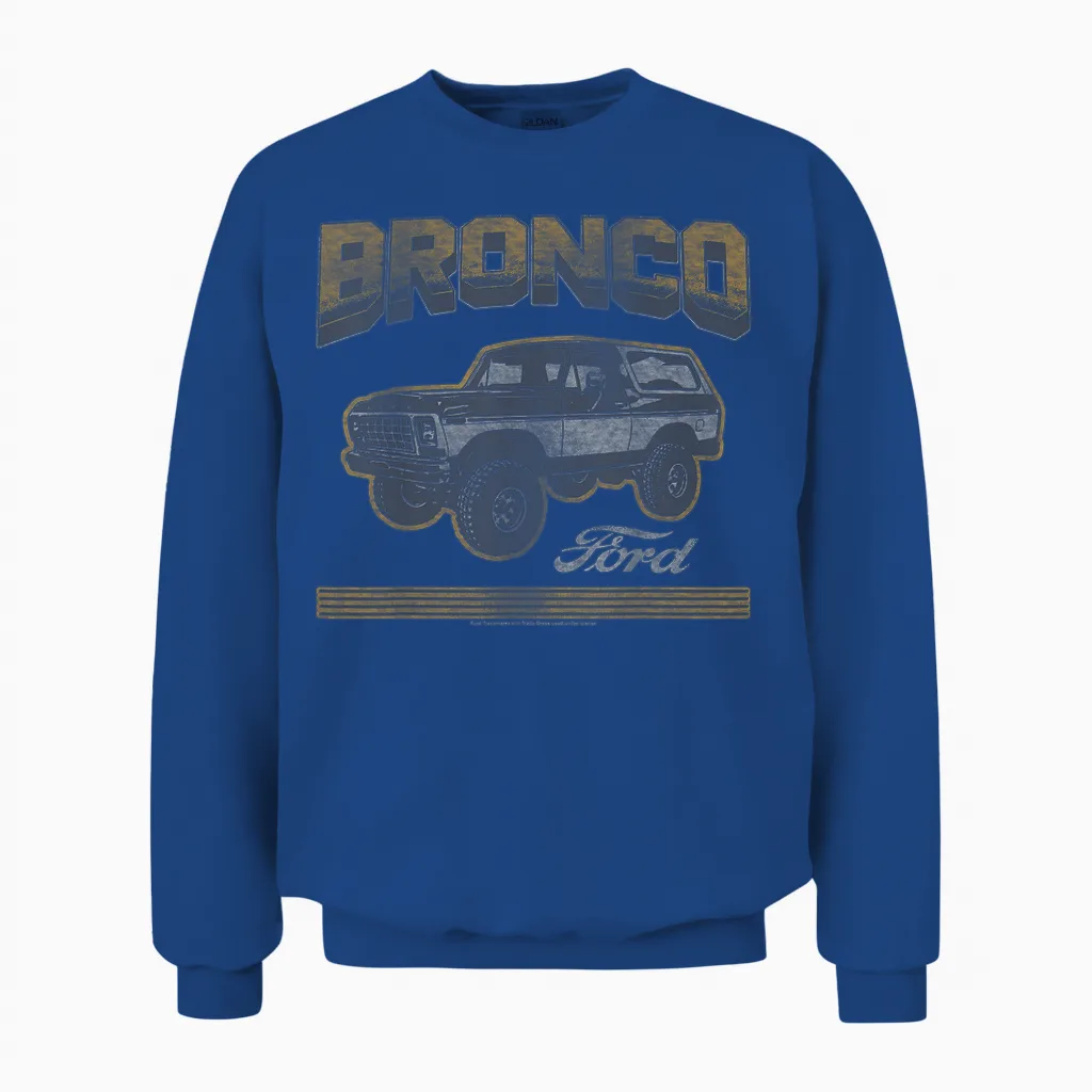 Ford - Bronco Suv with Logo Unisex Sweatshirt in Royal