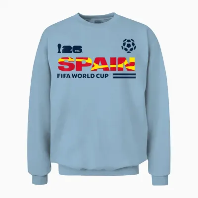 Fifa World Cup26 Qualifier Spain Unisex Sweatshirt - Light Blue