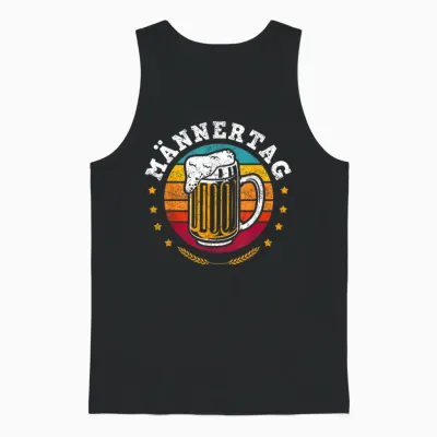 Männertag Saufen Männertour Bier Fan Bierflasche Alkohol Unisex Tank Top - Black