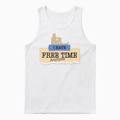 Freetime Unisex Tank Top - White