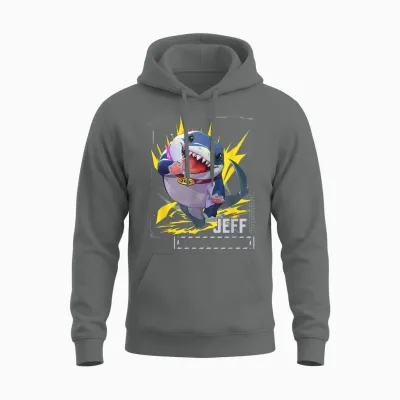 Marvel Rivals Gamerverse Super Hero Pvp Jeff the Land Shark T-Shirt, Black Unisex Hoodie - Graphite Heather