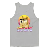 Such Wow Deal with It Doge Internet Meme Unisex Tank Top - Ash – 1