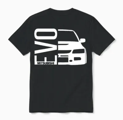 Evo Mitsubishi 8 9 10 Viii Evolution Hoodie Car Ra Unisex T-Shirt - Black