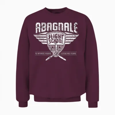 Abagnale Flight School Unisex Sweatshirt - Maroon