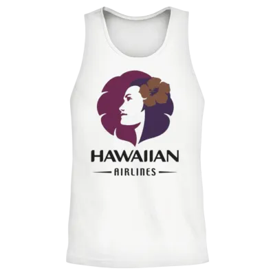 Hawaiian Airlines Vintage Logo Hawaii Camping T Sh Unisex Tank Top - White
