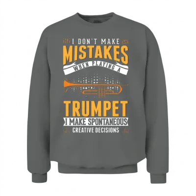 Funny Trumpeter Humorous Trumpet Player Unisex Sweatshirt - Graphite Heather