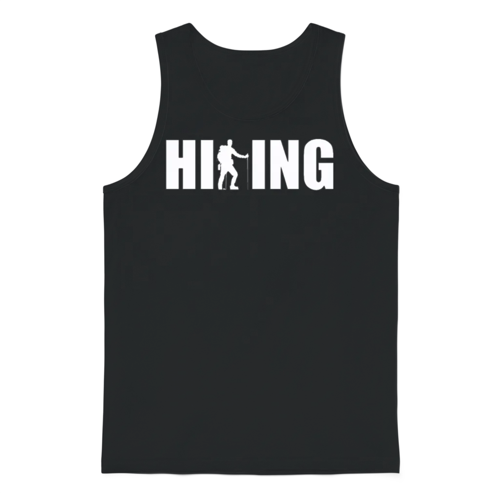 Hiking Hiker Hiking Vacation Mountain Funny Gift Unisex Tank Top - Black