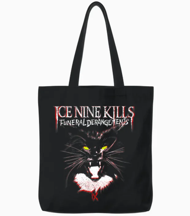 Ice Nine Kills - Funeral Derangements Halloween T-Shirt, Black Tote Bags in Black